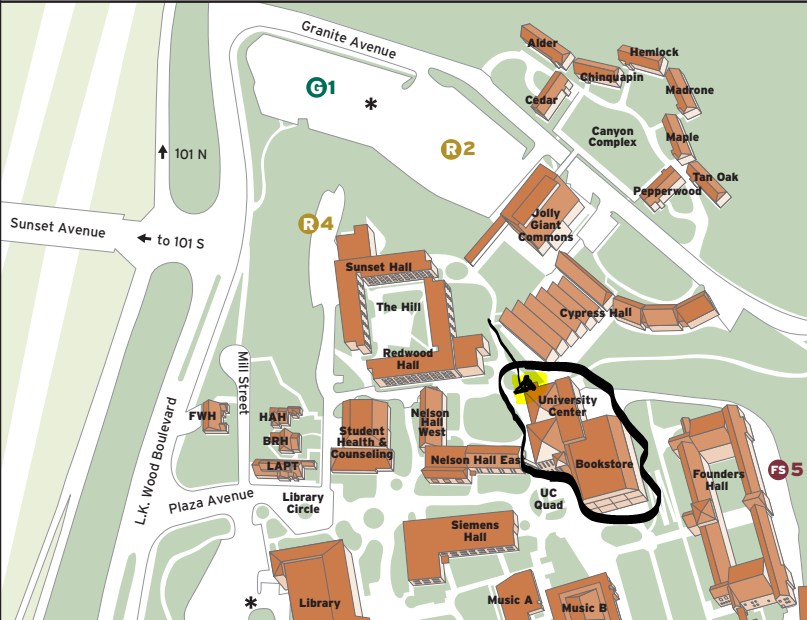 Map to Testing Site Map showing Fulgent Testing Site